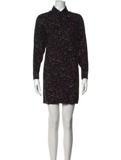 Pre-owned Saint Laurent 2015 Mini Dress In Black