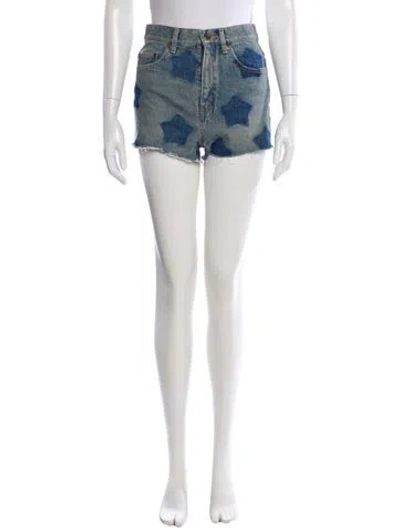 Pre-owned Saint Laurent 2015 Mini Shorts In Blue