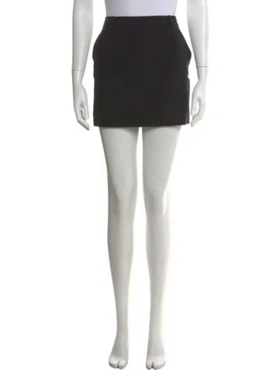 Pre-owned Saint Laurent 2015 Mini Skirt In Black