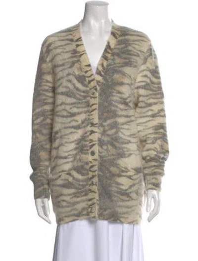 Pre-owned Saint Laurent 2015 Mohair Sweater In Neutral
