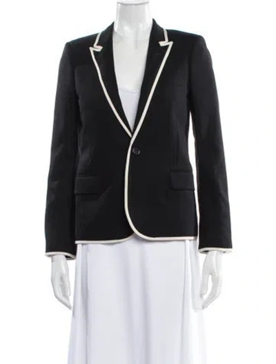 Pre-owned Saint Laurent 2015 Wool Blazer In Gray