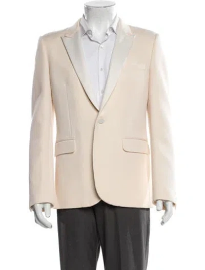 Pre-owned Saint Laurent 2015 Wool Blazer In Neutral