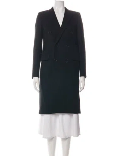 Pre-owned Saint Laurent 2015 Wool Coat In Black