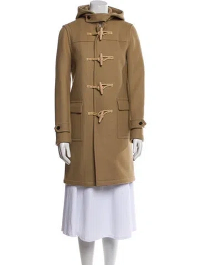 Pre-owned Saint Laurent 2015 Wool Peacoat In Neutral
