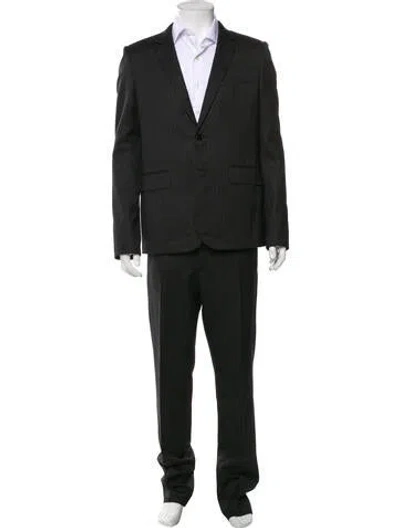 Pre-owned Saint Laurent 2015 Wool Two-piece Suit In Black