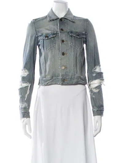 Pre-owned Saint Laurent 2015-2016 Denim Jacket In Blue