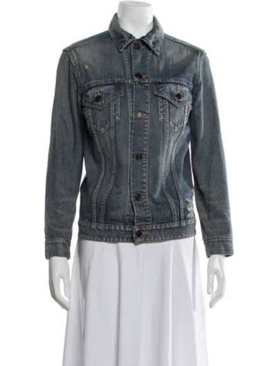 Pre-owned Saint Laurent 2016 Denim Jacket In Blue