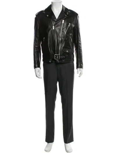 Pre-owned Saint Laurent 2016 L17 Moto Jacket In Black