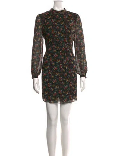 Pre-owned Saint Laurent 2016 Mini Dress In Green