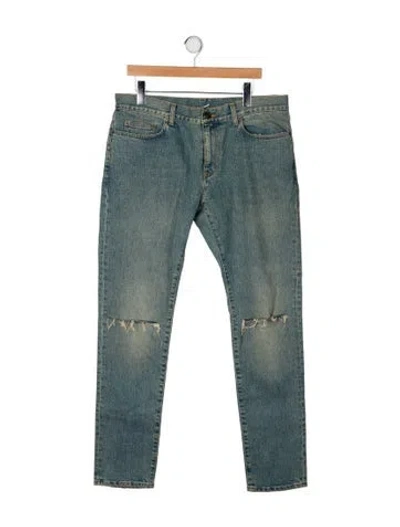Pre-owned Saint Laurent 2016 Skinny Jeans In Blue