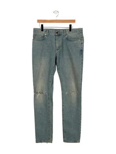Pre-owned Saint Laurent 2016 Skinny Jeans In Blue