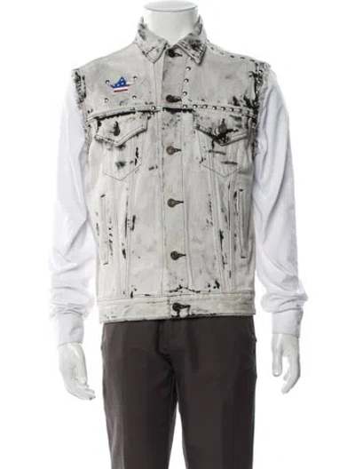 Pre-owned Saint Laurent 2016 'surf Sound' Vest In Gray