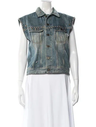 Pre-owned Saint Laurent 2016 Vest In Blue