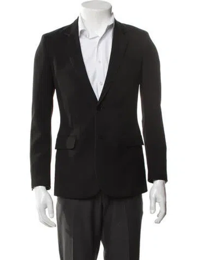 Pre-owned Saint Laurent 2016 Virgin Wool Blazer In Black