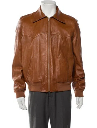 Pre-owned Saint Laurent 2016 Western Bomber Jacket In Brown