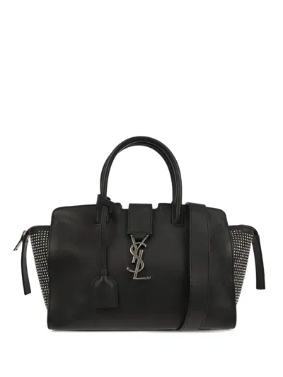 Pre-owned Saint Laurent 2017 Downtown Tote Bag In Black