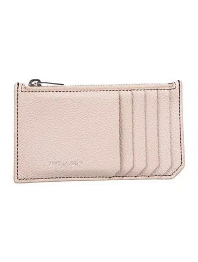 Pre-owned Saint Laurent 2017 Fragments Card Holder In Pink