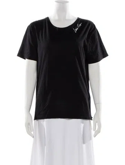 Pre-owned Saint Laurent 2017 Graphic Print T-shirt In Black