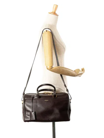 Pre-owned Saint Laurent 2017 Leather Classic Duffle 6 Satchel