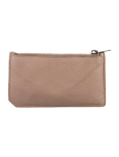 Pre-owned Saint Laurent 2017 Leather Wallet In Pink