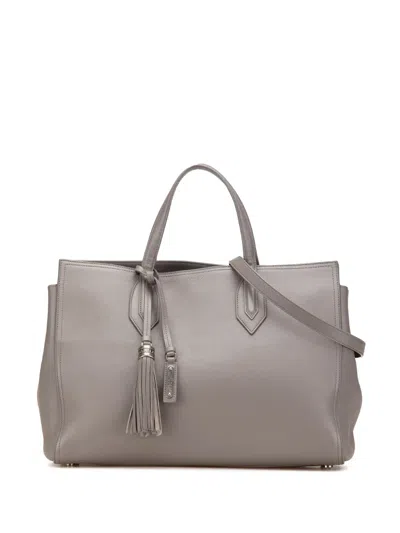 Pre-owned Saint Laurent 2017 Medium Calfskin Amber Tote Satchel
