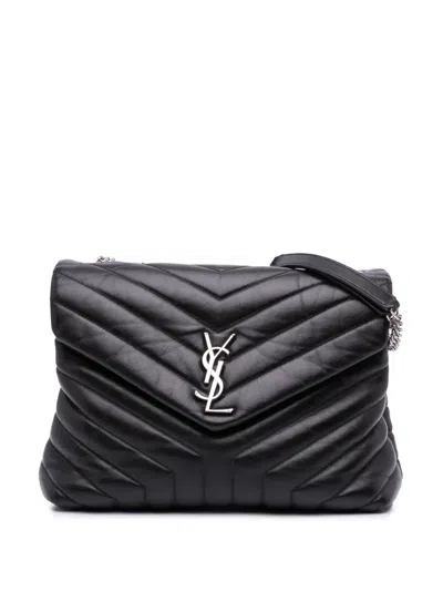 Pre-owned Saint Laurent 2017 Medium Matelasse Leather Loulou Shoulder Bag