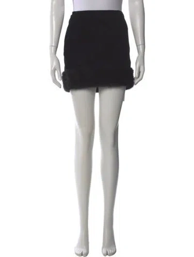 Pre-owned Saint Laurent 2017 Mini Skirt W/ Tags In Black