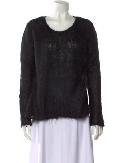Pre-owned Saint Laurent 2017 Mohair Sweater In Black