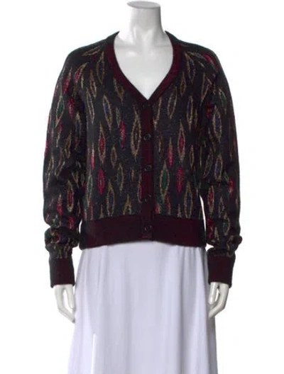 Pre-owned Saint Laurent 2017 Patterned Sweater In Black/metallic