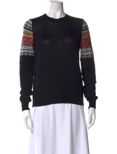 Pre-owned Saint Laurent 2017 Patterned Sweatshirt In Black