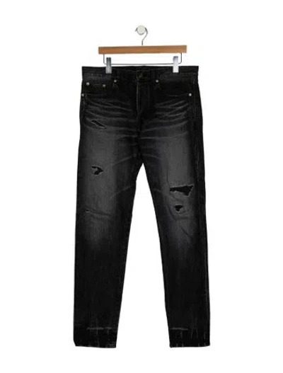 Pre-owned Saint Laurent 2017 Skinny Jeans In Black