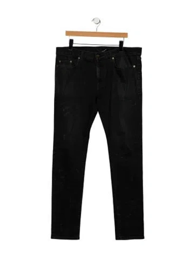 Pre-owned Saint Laurent 2017 Skinny Jeans In Black