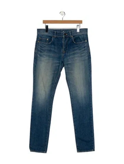 Pre-owned Saint Laurent 2017 Skinny Jeans In Blue