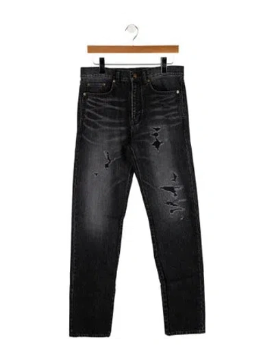 Pre-owned Saint Laurent 2017 Skinny Jeans W/ Tags In Gray