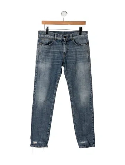 Pre-owned Saint Laurent 2017 Skinny Leg Jeans In Blue