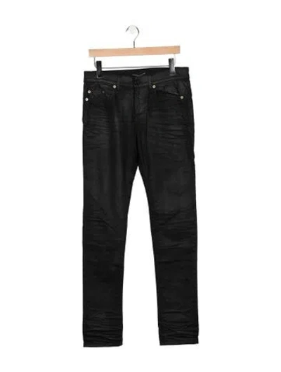 Pre-owned Saint Laurent 2017 Slim Fit Jeans In Black