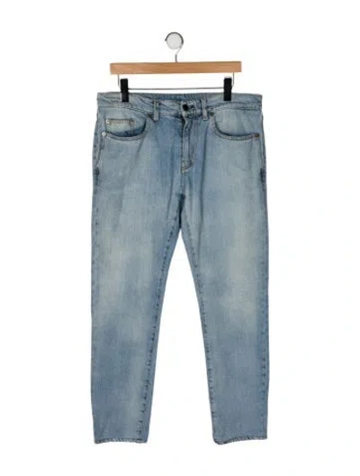 Pre-owned Saint Laurent 2017 Slim Fit Jeans In Blue