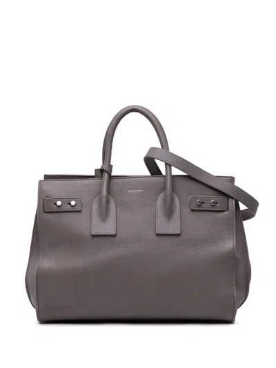Pre-owned Saint Laurent 2017 Small Grained Calfskin Supple Sac De Jour Satchel