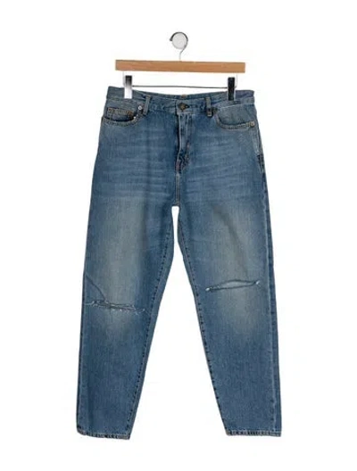 Pre-owned Saint Laurent 2017 Straight Leg Jeans In Blue