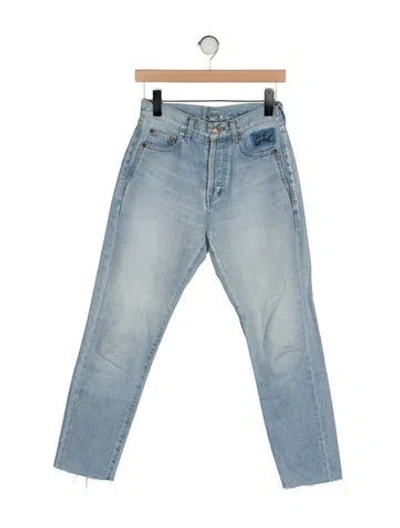 Pre-owned Saint Laurent 2017 Straight Leg Jeans In Blue