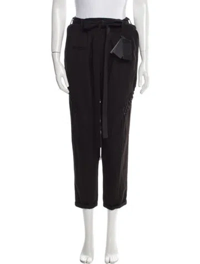 Pre-owned Saint Laurent 2017 Straight Leg Pants In Black