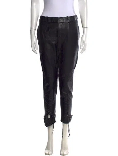 Pre-owned Saint Laurent 2017 Straight Leg Pants In Black