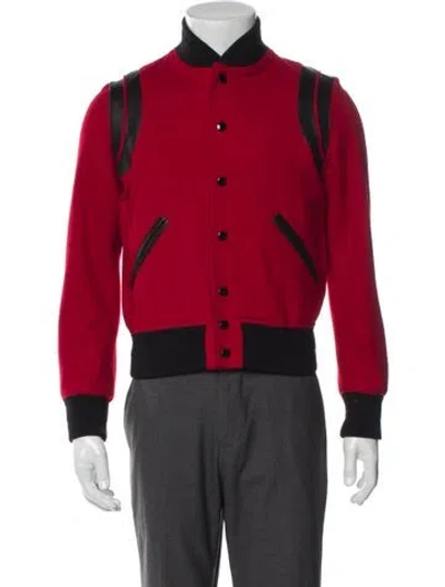 Pre-owned Saint Laurent 2017 Teddy Varsity Jacket In Multi