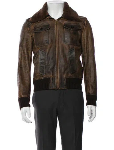 Pre-owned Saint Laurent 2017 Trucker Jacket In Brown