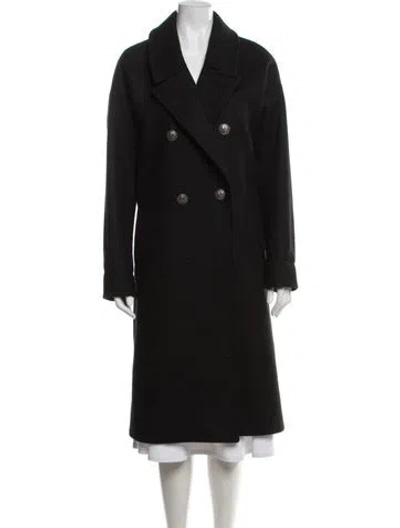 Pre-owned Saint Laurent 2017 Wool Coat In Black