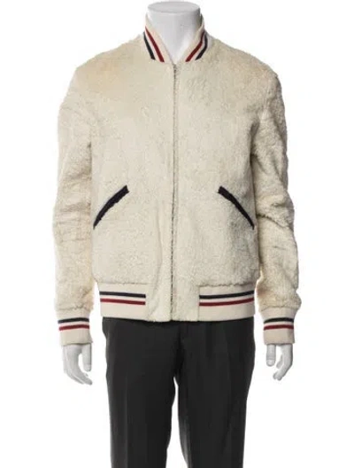 Pre-owned Saint Laurent 2018 Bomber Jacket In Neutral