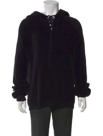 Pre-owned Saint Laurent 2018 Crew Neck Cardigan In Black