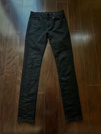 Pre-owned Saint Laurent 2018 D02 Low Waist Denim In Black