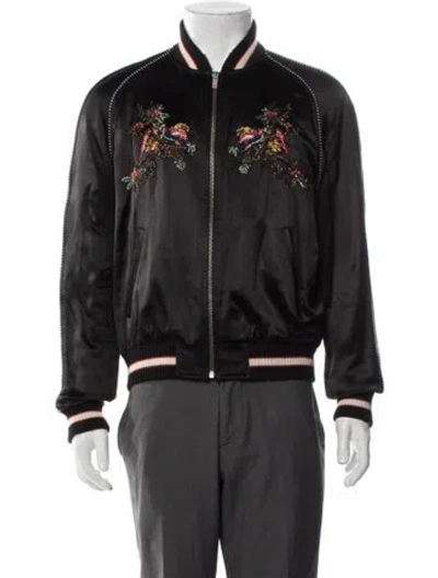 Pre-owned Saint Laurent 2018 Graphic Print Bomber Jacket
