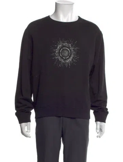 Pre-owned Saint Laurent 2018 Graphic Print Sweatshirt In Black